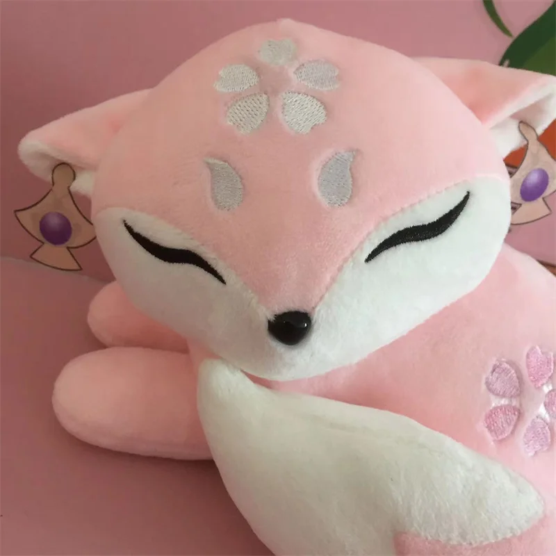 Anime Genshin Impact Yae Miko Pink Fox Cosplay Plush Doll Toy 20cm Game Animal Cute Soft 2 - Genshin Impact Plush