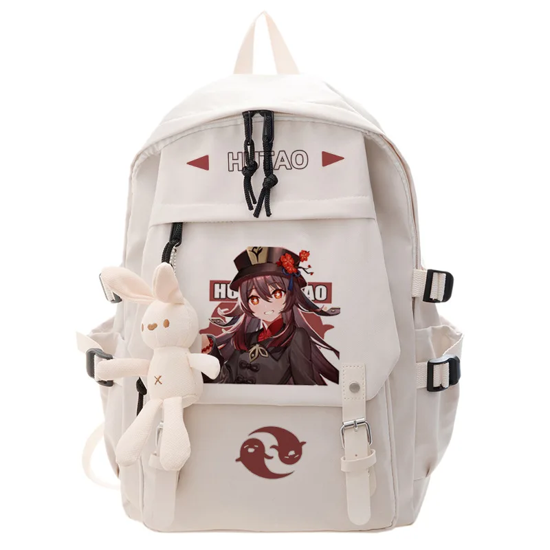 Genshin Impact Anime Cosplay Students School Bag Backpack Klee Cartoon Bookbag Laptop Travel Rucksack Outdoor Boys 1 - Genshin Impact Plush