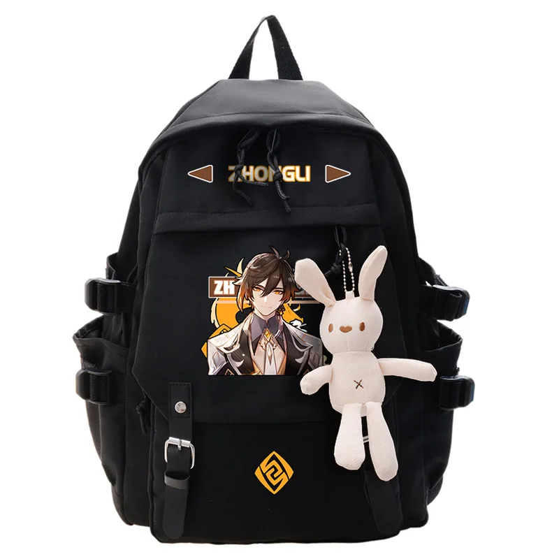 Genshin Impact Anime Cosplay Students School Bag Backpack Klee Cartoon Bookbag Laptop Travel Rucksack Outdoor Boys 3 - Genshin Impact Plush