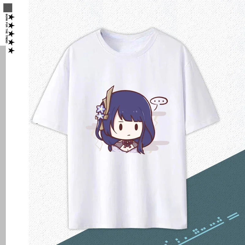 Genshin Impact Fans T shirt Cute Cartoon Raiden Shogun Yae Miko Graphic T Shirt Summer Streetwear 2 - Genshin Impact Plush