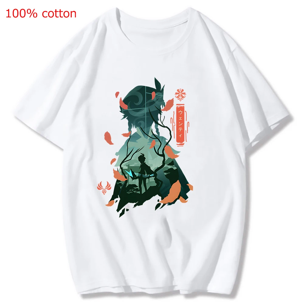Genshin Impact Printing Tshirts Xiao Venti Print Tee Shirts Hu Tao Zhong Li Graphic T shirt 3 - Genshin Impact Plush
